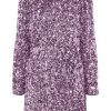 Dames Selected | Slfcolyn Ls Short Sequins Dress B