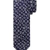 Herren Profuomo | Tie Silk Print Navy 00286425