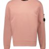 Herren C.P. Company | Brushed & Emerized Diagonal Fleece Lens Sweatshirt