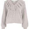 Dames Vila | Vihenny V-Neck L/S Frill Knit Cardi